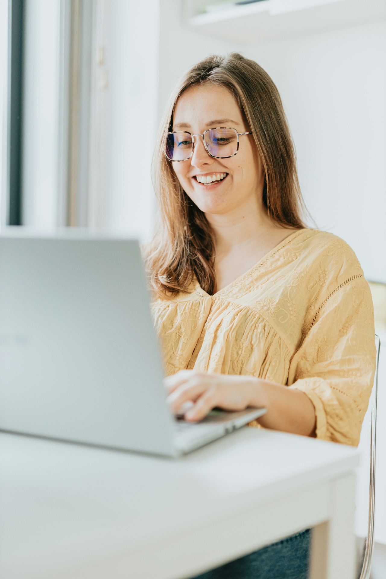 Person on a laptop
